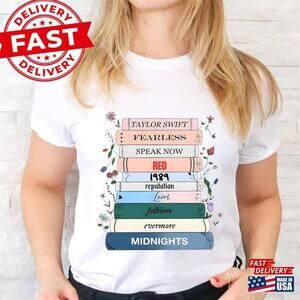T4ylors Music Albums As Books T-Shirt Fun Lover Gift Unisex